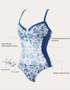 Traje de baño de una pieza con cuello en V para mujer, tanga, bikini de corte alto sin espalda, ropa de playa - Product Image 2