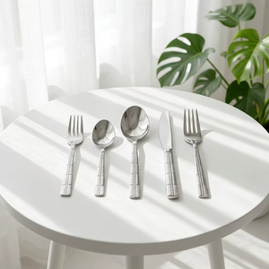 Elegant Stainless Steel Cutlery <b>Set</b> With Creative Handle <b>Antique</b> Design Royal Flatware Tableware - Product Image 2