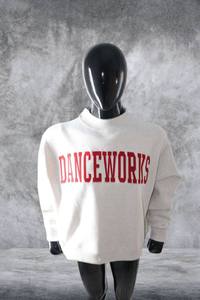 เสื้อสเวตเชิ้ตคอเต่าผู้หญิงแบบสั่งทำพิเศษจาก Dance Works ผ้าฝ้ายฟลีซทรงโอเวอร์ไซส์ สวมใส่สบายๆ ผลิตโดย OEM - Product Image 2