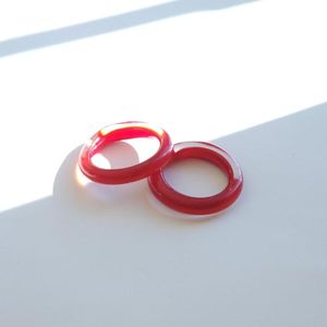 Bague en résine époxy faite à la main, forme irrégulière, sculpture artistique, ton bleu, personnalisable, cadeau de mariage tendance - Product Image 2