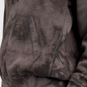 Sweat-shirt à capuche tie-dye pour homme, coupe ample, en coton tricoté, décontracté, pour l'automne, avec poche avant, manches classiques - Product Image 6