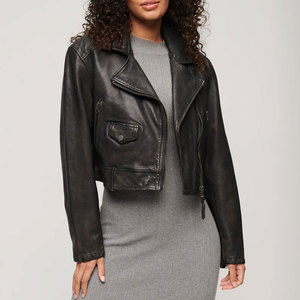 Chaquetas de cuero con flecos para mujer al por mayor, chaquetas de cuero genuino para damas en venta a precio de mayoreo con diseño personalizado - Product Image 1