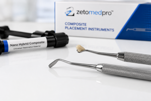 Instrument de pose de composite dentaire de qualité supérieure en acier inoxydable, instrument de restauration OEM Zetomed Pro - Product Image 6