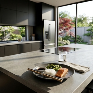 ตะเกียบไม้สักเกรดอาหาร สีทูโทน ทำจากไม้ธรรมชาติ อุปกรณ์รับประทานอาหารที่เป็นมิตรกับสิ่งแวดล้อม ทำด้วยมือ ช้อนส้อมสำหรับครัว ชุดอุปกรณ์ทานซูชิ - Product Image 5