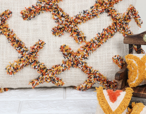 Hand Tufted Texture Boho Ivory and Mustard Yellow Fringe Cushion Cover Handmade <b>Decorative</b> <b>Pillow</b> Case for Sofa Bedroom Living R - Product Image 6