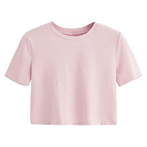 เสื้อยืดลำลองผู้หญิงสำหรับผู้ใหญ่ ขายส่ง คุณภาพดี ดีไซน์ใหม่ ขายดี เสื้อยืดครอปแขนสั้น แฟชั่นล่าสุด - Product Image 4