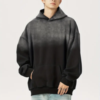 Hoodie Pria Musim Dingin Model Kantong Kanguru, 100% Katun Fleece, Bernapas, Ramah Lingkungan, Cepat Kering, Anti Kusut, Permintaan Tinggi