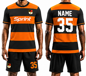 Vêtements de football multicolores, respirants et à séchage rapide, uniformes de football personnalisés pour hommes, vente en gros de Jersey De Soccer - Product Image 1