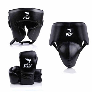Último Modelo de Set de Entrenamiento de Boxeo de Cuero, Hecho a Medida, Guantes de Kickboxing Súper Cómodos, Set de Boxeo Negro - Product Image 1