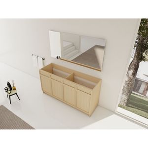 60\" Freestanding <b>Bathroom</b> <b>Vanity</b> with 4 Soft Close Cabinet Doors BVC11160DDOK (KD Packing) Excluding Sink - Product Image 4