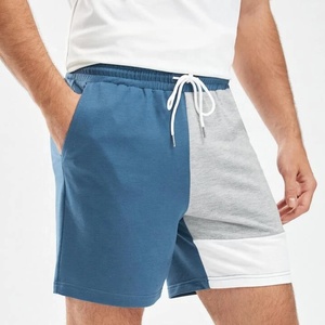 OEM Custom <b>Men</b> Color block <b>Sweat</b> <b>Shorts</b> <b>Men</b> 65% Cotton 35% Polyester Fleece Elastic Waist <b>Sweat</b> <b>Shorts</b> Oversize <b>Men's</b> Streetwear - Product Image 2