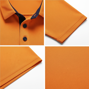 เสื้อโปโลผู้ชายผ้าฝ้าย 190 GSM ทรงปกติ แขนสั้น คอวี แฟชั่นลำลอง ใส่สบาย ระบายอากาศดี บริการ OEM - Product Image 5