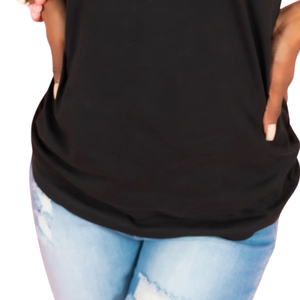 Camiseta Negra AKA 1908 para Mujer, con Estampado Gráfico, Manga Corta, Cuello Redondo, Suave, Transpirable, Informal, Cómoda para el Día a Día - Product Image 3
