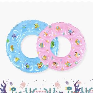 Flotador de Piscina Inflable Transparente de 70 cm con Diseño de Burbujas y Divertidos Estampados de Animales para Niños - Product Image 4