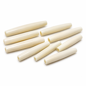 Handcrafted White Bone Hair Pipes with Smooth Finish for Hair Accessories Jewelry Crafting Fashion Styling Wholesale Supply - Product Image 1