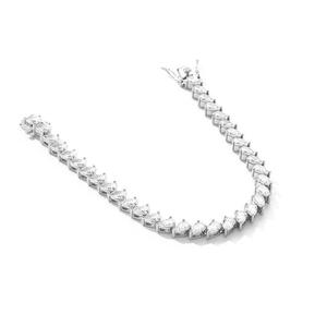 Moissanite Tennis Bracelet Silver Pear Cut Teardrop Sparkling Bracelet Elegant <b>Gift</b> for Her Anniversary Bridal - Product Image 3