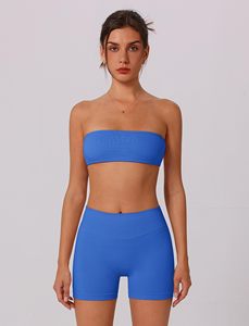 Women's Lightweight Seamless High Support Butt & Backless Crop Sports Bra Set for Yoga-Customizable Breathable Wear - Product Image 2