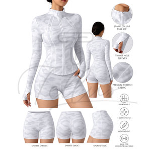 Nouvel ensemble de yoga pour femme sur mesure, respirant, uni, taille haute, 2 pièces, sans manches, résistant à l'eau, de qualité supérieure - Product Image 4