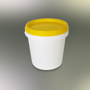 Seau à peinture en plastique Folin 1L, blanc, PP, cylindrique, réutilisable, couvercle à fermeture hermétique, TNE01036 - Product Image 2