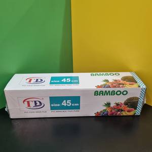 Película Adhesiva de PVC de Alta Calidad para Alimentos con Logotipo Personalizado de Fábrica, Envoltura de Plástico para Alimentos con Cortador, Envoltura de Película Estirable Ecológica - Product Image 4