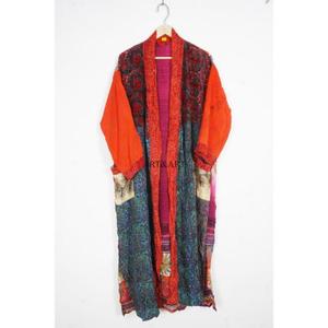 Kimono Japonés de Seda Pura, Elegante, Suave, Transpirable, Romántico, con Rayas, Cuello en V, Cierre con Cordón, Cómodo y Suave para Mujer - Product Image 6