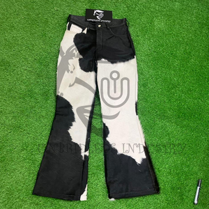 Pantalones de Hombre 2026 de Cuero Genuino con Pelo de Vaca, Cintura Elástica, Corte Medio, Estilo Hip Hop, Atrevido y a la Moda - Product Image 6