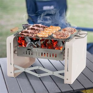 Beige Outdoor Camping BBQ Grill - Product Image 6
