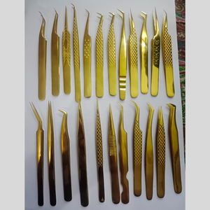 Professional High Precision Stainless Steel Eyelash Tweezers Pointed Tip <b>Cluster</b> <b>Lash</b> Applicator Tool for Eyelash Extensions - Product Image 4