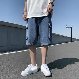 Pantalones Cortos de Mezclilla Casuales de Verano para Hombre, Pantalones Cortos de Mezclilla Lavados con Bolsillos, Pantalones Cortos de Mezclilla Urbanos para Hombre - Product Image 2