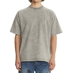 เสื้อยืดผู้ชายคุณภาพสูง ผ้าฝ้ายเจอร์ซีย์ 100% น้ำหนัก 230 กรัม สไตล์ลำลอง โอเวอร์ไซส์ วินเทจ ล้างสีแบบแอซิด พร้อมส่ง - Product Image 2