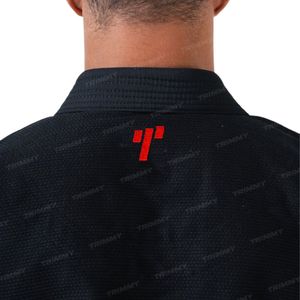 Kimono de BJJ Trimmy Negro para Hombre, Corte Regular, 100% Poliéster, Ligero, Ropa de Artes Marciales, Estilo Ultraligero para Adultos - Product Image 4