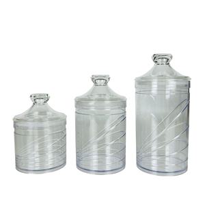 Bote de almacenamiento transparente, acrílico, inastillable - Product Image 1