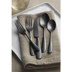 Partyware con cable doble redondo colgante Handel venta al por mayor cuchillo tenedor cuchara juego de cubiertos vajilla moderna de acero inoxidable juego de cubiertos - Product Image 5