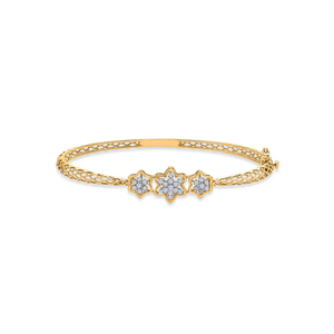 Exquisita Pulsera de Oro Amarillo con Diamantes Cultivados en Laboratorio para Uso Diario, con Diamantes Cultivados de Primera Calidad, Sostenibles y Finos - Product Image 1
