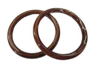 WONDER OVERSEAS Sac à main pour femme en résine, forme non coupée, poignée en C, pochette de soirée, étanche, style vintage, pour mariages et fêtes - Product Image 3