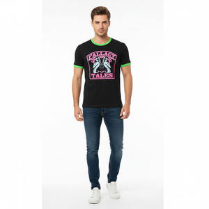 Camiseta Clásica Verde con Cuello Redondo y Estampado DTG, 100% Algodón, Manga Corta, Estilo Casual Urbano - Product Image 1