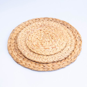 Mixed Color Woven Bamboo <b>Mat</b> Natural Eco-Friendly Bohemian Style Floor <b>Mat</b> 10mm Thickness - Product Image 2