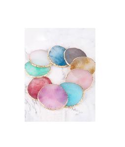 Posavasos de Resina Abstracta Artística con Combinación de Colores Vibrantes, Vajilla Decorativa Moderna para un Espacio de Vida Elegante - Product Image 1