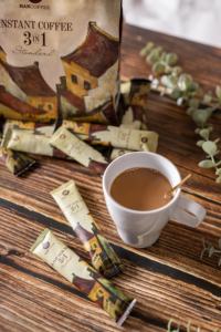 HANCOFFEE Café instantané vietnamien 3 en 1 en gros, 13% de café séché par pulvérisation + lait + sucre, FARM TO CUP - Support d'étiquetage OEM ODM - Product Image 5