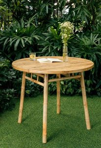 Wholesale Natural <b>Bamboo</b> Dining <b>Table</b> Eco Friendly Solid <b>Bamboo</b> Furniture for Home Cafe Restaurant OEM Custom Available - Product Image 6