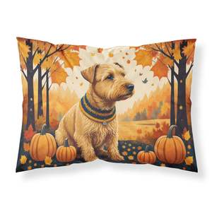 ปลอกหมอนอิงสำหรับตกแต่งลายศิลปะ Lakeland Terrier ฤดูใบไม้ร่วงน้ำหนักเบาและนุ่มมาก - Product Image 1