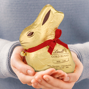 Trending Lindtt Gold Rabbit 200g Elegant Swiss Chocolate Bunny <b>Gift</b> Hot Rate Premium Quality Chocolate - Product Image 6