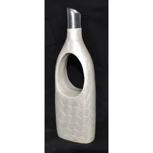 Jarrón de flores de hierro negro mate de alta gama para la decoración de la sala de estar de un apartamento de lujo, jarrón de flores Zahid Exports - Product Image 3