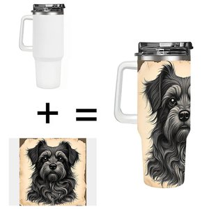 แก้วน้ำสแตนเลสเก็บอุณหภูมิ 40 ออนซ์ ลายสุนัข สำหรับคนรักสัตว์เลี้ยง - Product Image 1
