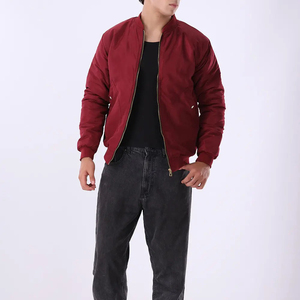 Men Classic Maroon Satin Bomber <b>Jacket</b> Zipper Up Shiny Silk Flight <b>Jacket</b> Lightweight Casual Slim Fit Outerwear Burgundy Soft - Product Image 4