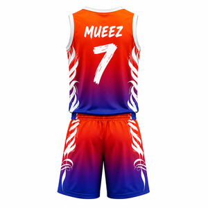 Conjunto de Uniforme de Baloncesto Unisex, Sublimación Premium, Ropa Deportiva para Equipo, 100% Poliéster, Sin Mangas, Nombre del Equipo Personalizado, Mochila de Baloncesto - Product Image 4