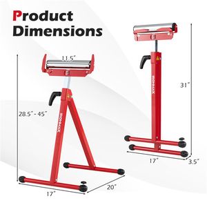 Set di 2 Banchi da Lavoro Pieghevoli in Metallo Resistente con Guide per Bordi Portatili e Supporto - Product Image 4