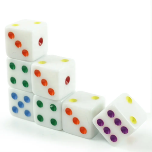 Solid Colour Square <b>dice</b> D6 16mm Right Angle Resin Bulk <b>Dice</b> Wholesale - Product Image 3