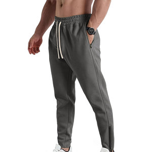 Contemporary Look Men's Fleece Sweatpants With Customizable Packaging Smooth Texture Blend Material Heavyweight Wholesale Pants - Product Image 2
