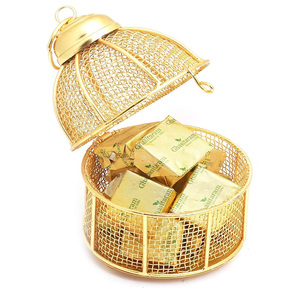 Bol en métal décoratif de cuisine japonaise tendance, assiette de mariage quotidienne pour salade, fruits, chocolat, noix - Nouvelle texture de plat - Product Image 1